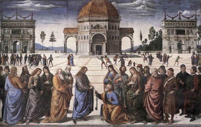 Perugino: bergabe der Schlssel