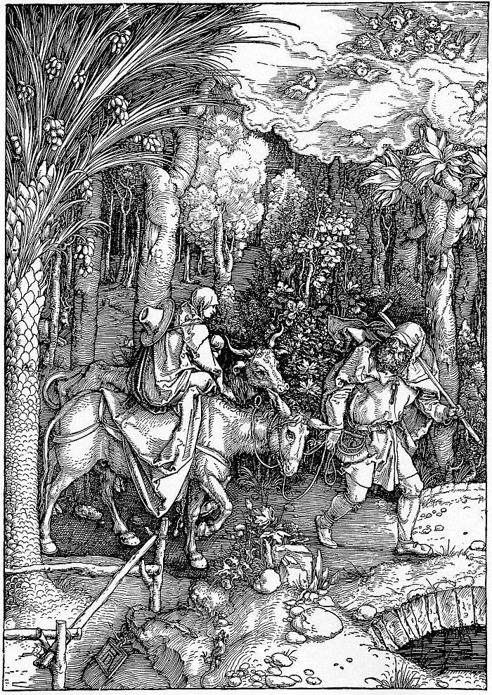 Heilige Familie auf der Flucht, Drer, 1502-1505