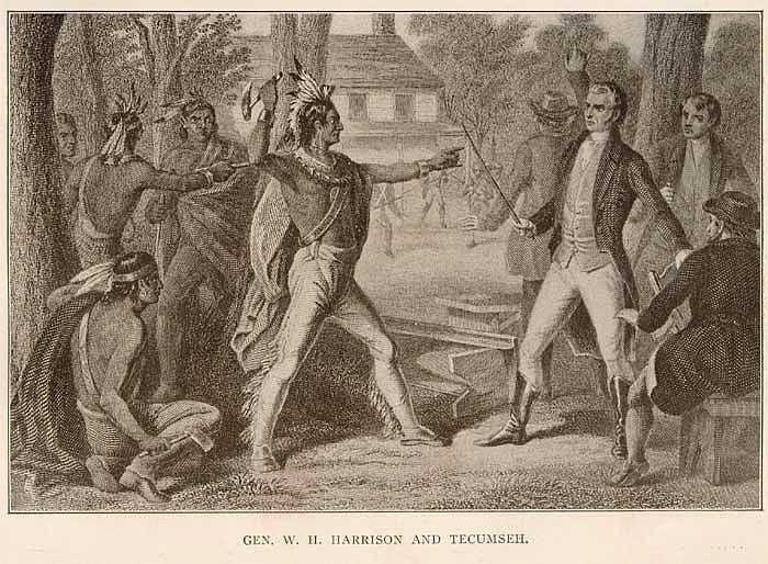 W. Ridgway, Tecumseh und General Harrison