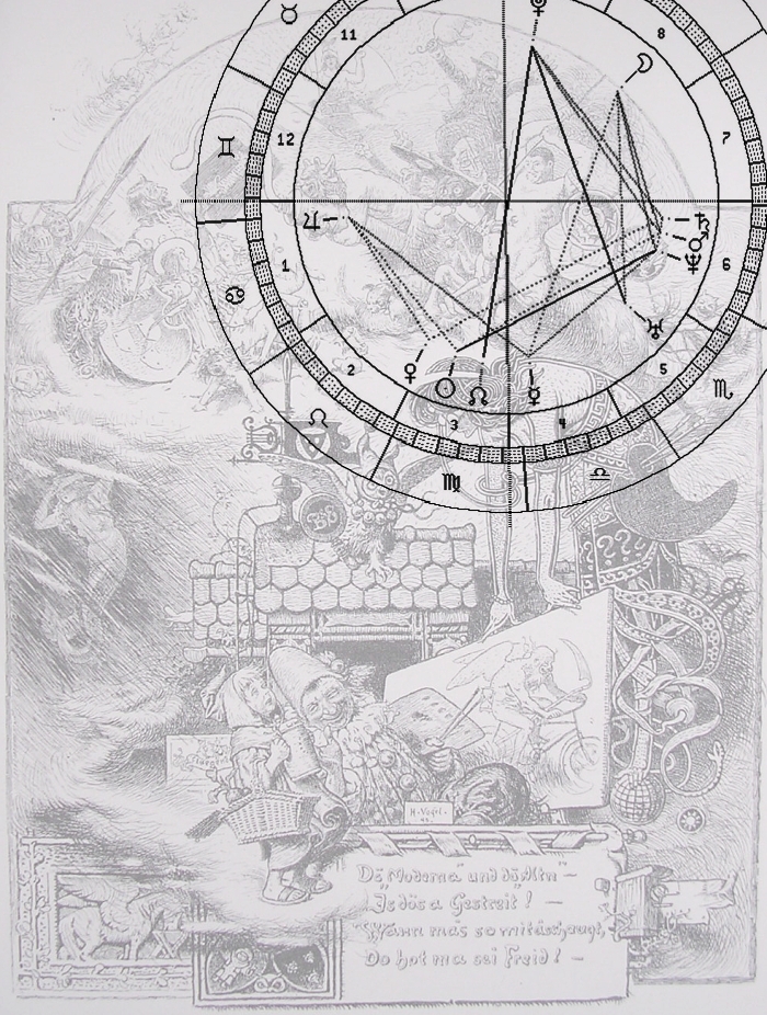 Die Modernen und die Alten mit Astro-Uhr 1811