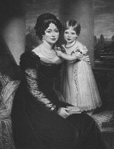 Die Herzogin von Kent mit ihrer Tochter Victoria