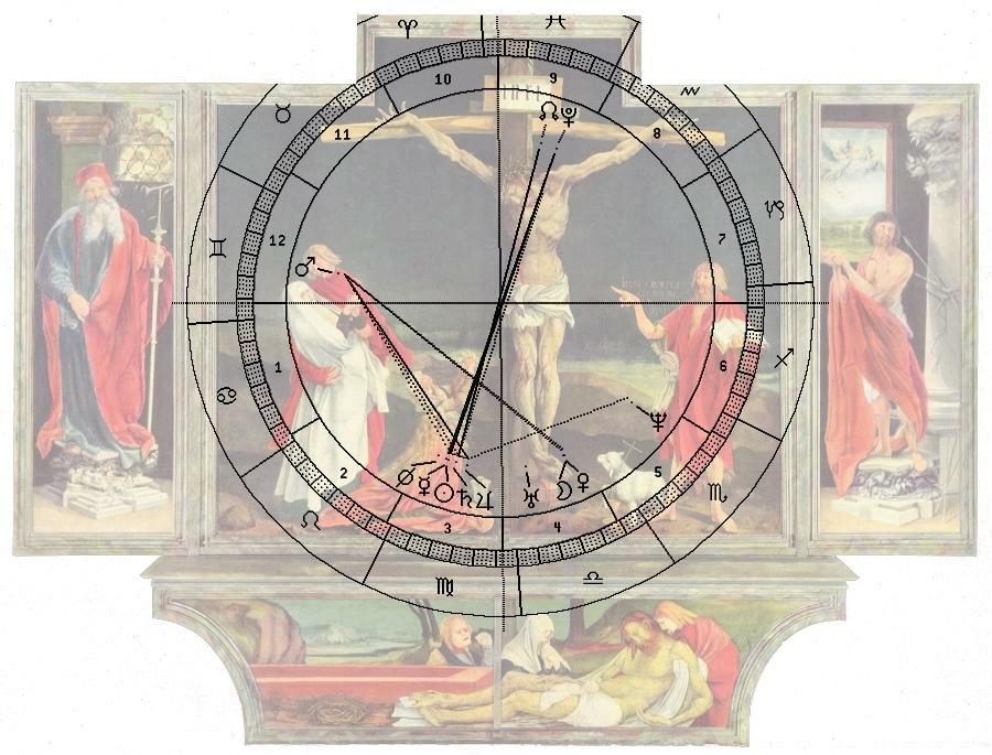 Grünewald, Altar, Horoskop-Uhr für 1802