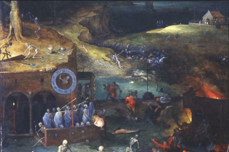 Brueghel d. Ä.: Triumph des Todes, Teilansicht