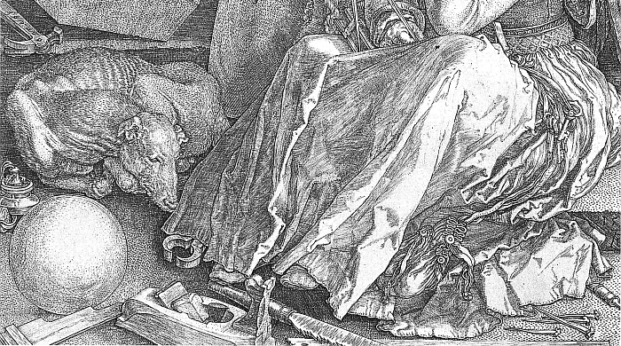 Melencolia, Dürer, Teilansicht: Werkzeug