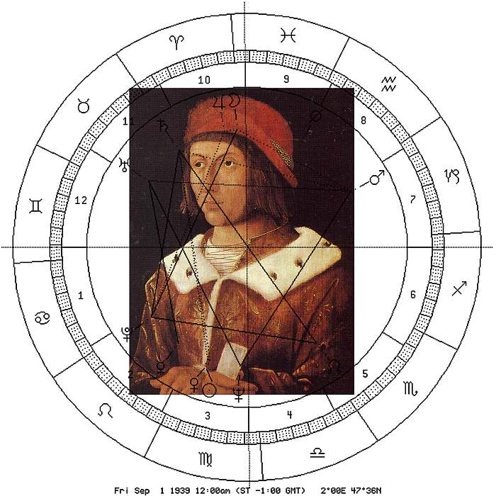 Altdorfer, Friedrich, der Siegreiche, mit astron. Uhr 1939