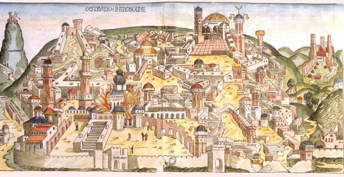 Zerstörung des Tempels von Jerusalem, Schedel, 1493
