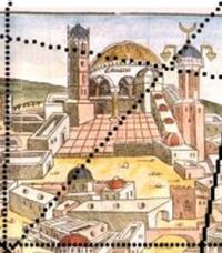 Schedel, Jerusalem, astron. Uhr 1493, Detail