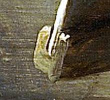 Rembrandt: Künstler in seinem Atelier; Bildleiste unten