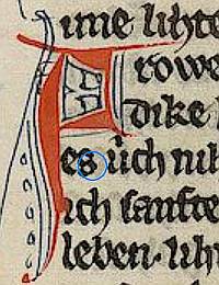 Codex Manesse, 127r, Uhr-Achse
