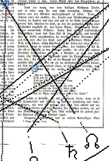 Gartenlaube 1865, S. 38, astron. Uhr Josef Mengele, Saturn, Buchstaben M und T, klein