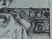 Melencolia-Detail: Saturnposition auf 1514