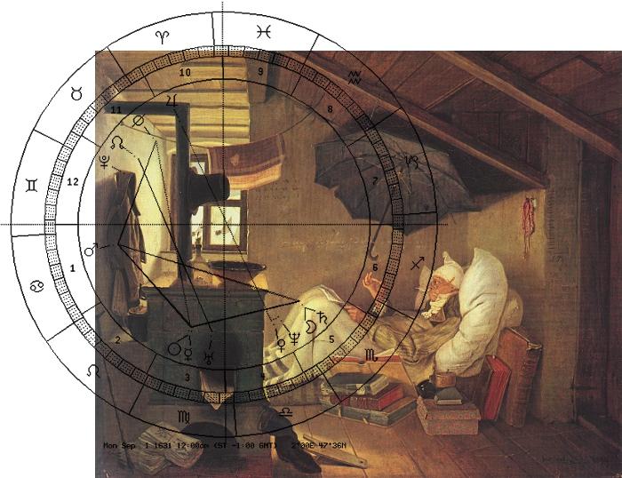 Spitzweg, Poet, Astro-Uhr 1631
